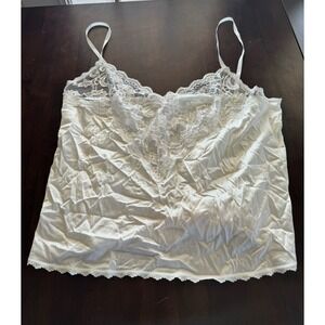 VTG Sheer Lace Camisole 70s 50s Fairy Coquette Indie Sleeze Babydoll Medium‎